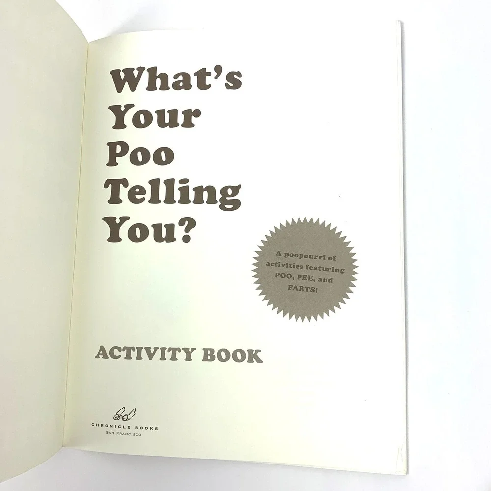 Whats Your Poo Telling You Collection HC Book Poo Log Activity Book Unused No. 2